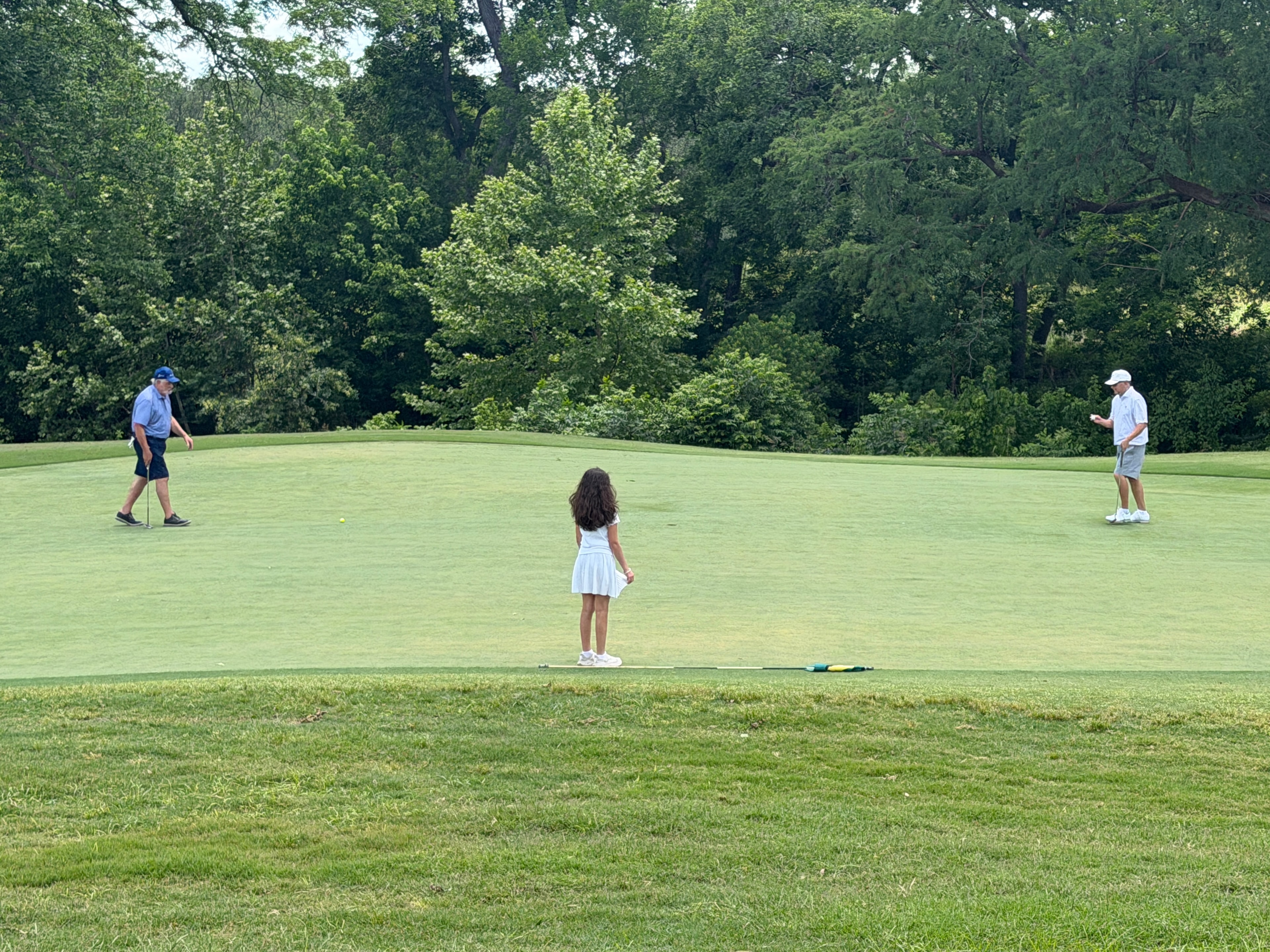 Our family on the golf course